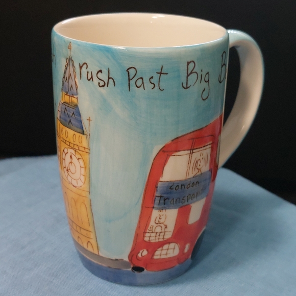 Whittard of Chelsea Big Ben Handpainted Coffee Mug Designed by Beth NWOT Mint - Picture 4 of 8